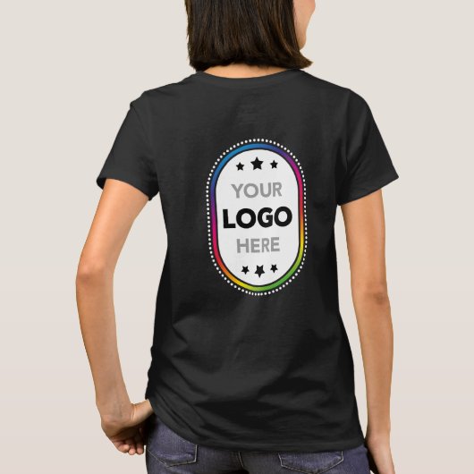 Women's Business Logo T-Shirt - Large Back Print (Achterkant)