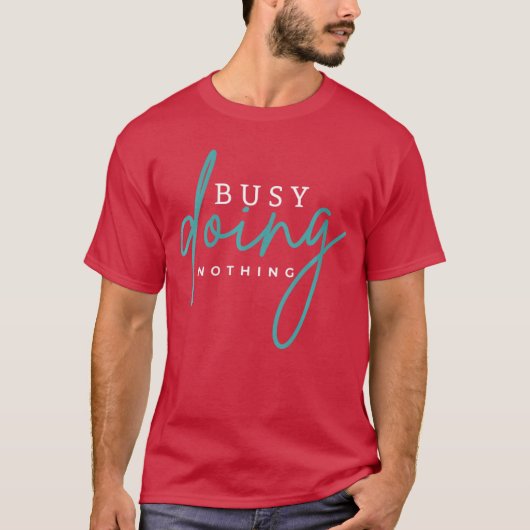 Womens Busy Doing Nothing t shirt for women VNeck (Voorkant)