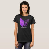 Womens Butterfly Paars Lint huiselijk geweld A T-shirt (Voorkant volledig)