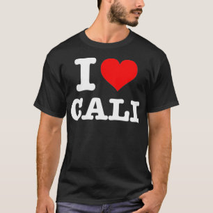 Womens Cali I Love Cali I Heart Cali VNeck T-shirt