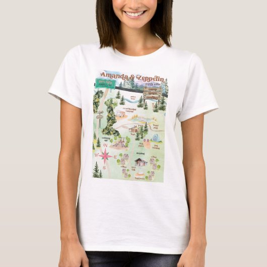 Women's Camp Map shirt (Voorkant)