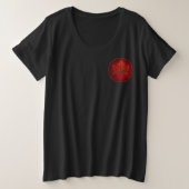Women's Canada Shirt Lady's Plus Size Souvenirs (Design voorkant)