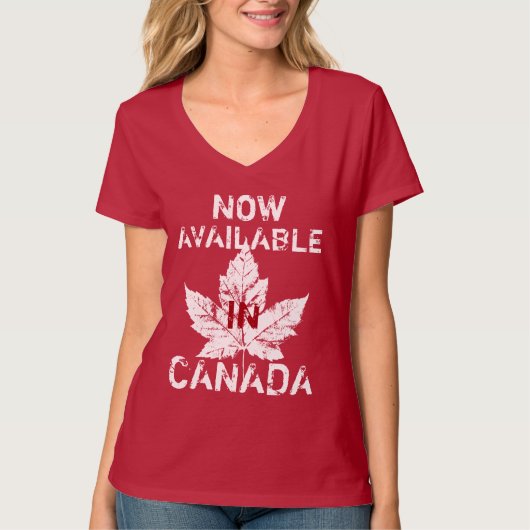 Womens Canada Shirten Funny Canada Souvenir Topjes T-shirt (Voorkant)