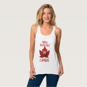 Womens Canada Shirten Funny Canada Souvenir Topjes Tanktop (Volledige Voorkant)