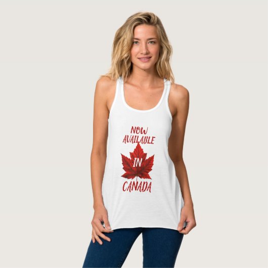 Womens Canada Shirten Funny Canada Souvenir Topjes Tanktop (Volledige Voorkant)