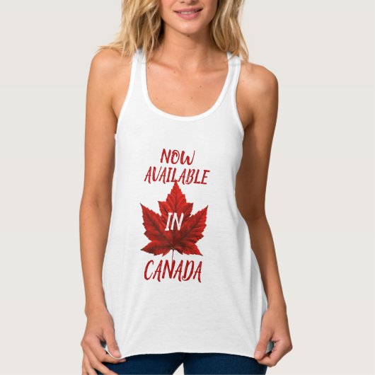 Womens Canada Shirten Funny Canada Souvenir Topjes Tanktop (Voorkant)