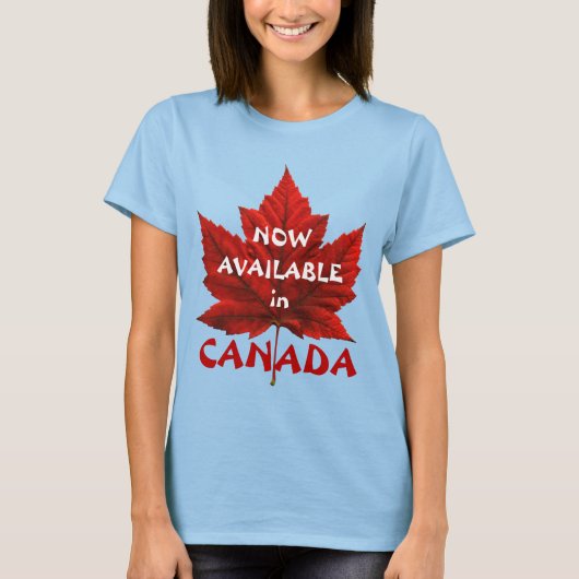 Womens Canada T-Shirt Funny Canada Ringer T-shirt (Voorkant)