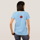 Womens Canada T-Shirt Funny Canada Ringer T-shirt (Achterkant volledig)