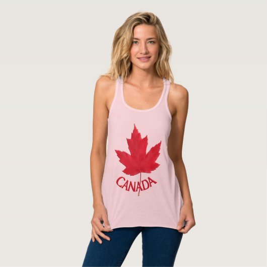 Women's Canada Tanktop Personalized Canada Shirt (Volledige Voorkant)