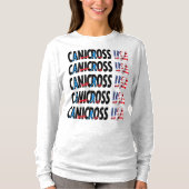 Women's Canicross USA Crew Longsleeve T-shirt (Voorkant)