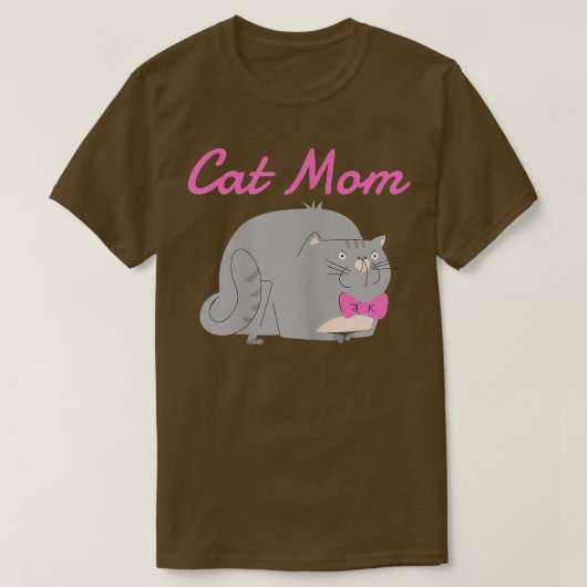 Womens Cat Mam Shirt Funny Cat Lovers Moederdag (Design voorkant)