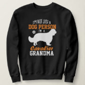 Womens Cavalier King Charles Spaniel Grandma Dog Trui (Design voorkant)