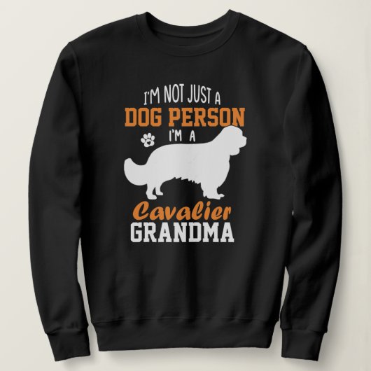 Womens Cavalier King Charles Spaniel Grandma Dog Trui (Design voorkant)