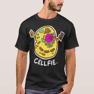 Womens CellFie Grappige Wetenschap Biologie VNeck T-shirt