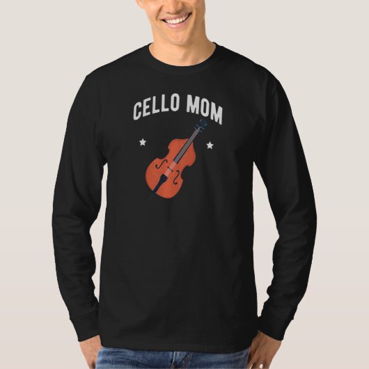 Womens Cello Mama Moederdag T-shirt (Voorkant)