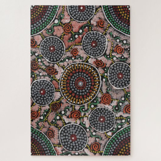 Womens Ceremony en Body Paint Jigzaag Puzzle Legpuzzel (Verticaal)