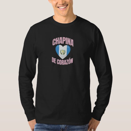 Womens Chapina De Corazón I Love Guatemala T-shirt (Voorkant)