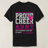 Womens Cheerleading Graphic Proud Cheer Aunt T-shirt (Design voorkant)