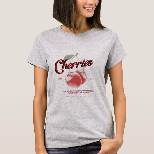 Women's Cherries Tshirt (Voorkant)