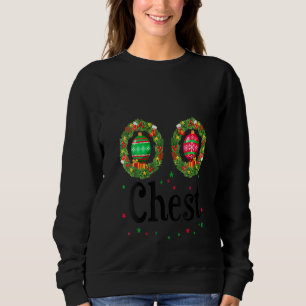 Womens Chest Chestnut Couple Costume Kerstmis Wam Trui