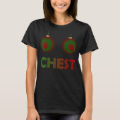 Womens Chest Nuts Chestnuts kerstsappende Cou T-shirt (Voorkant)