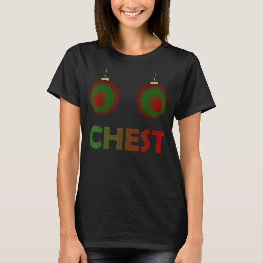 Womens Chest Nuts Chestnuts kerstsappende Cou T-shirt (Voorkant)