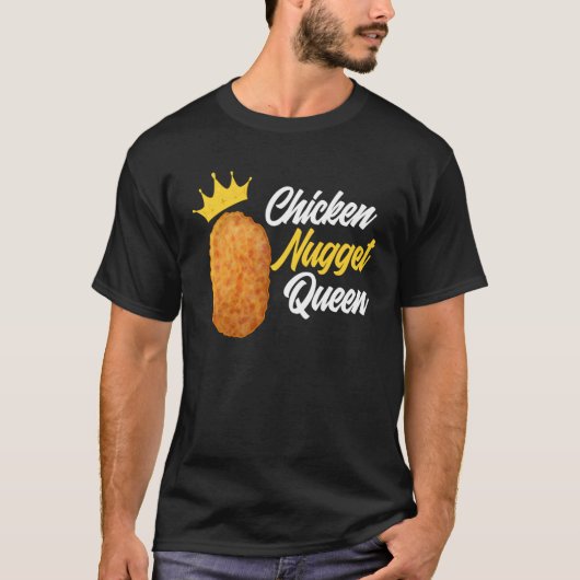 Womens Chicken Nugget Queen Chicken Nugget T-shirt (Voorkant)