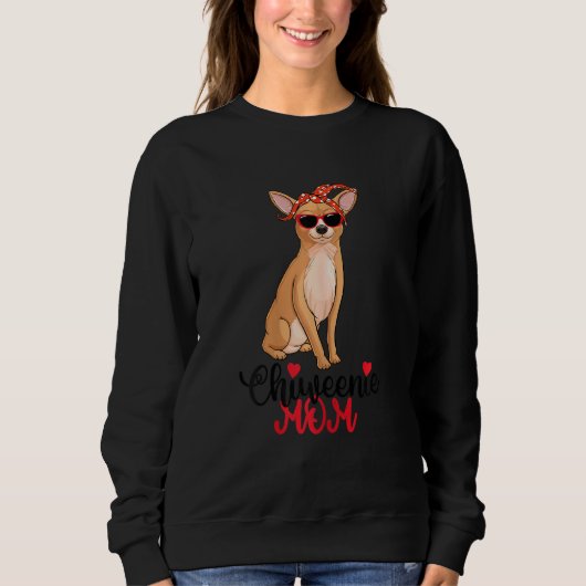 Womens Chiweenie Dog Chiweenie mama Trui (Voorkant)