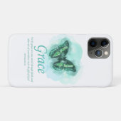 Womens Christelijke bijbelvlinder Verse: Grace Case-Mate iPhone Case (Achterkant (horizontaal))