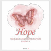 Women's Christian Butterfly Bible Verse: Hope Sticker (Vel)