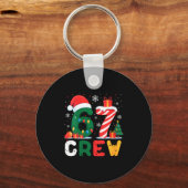 Womens Christmas 67 Crew Brainrot Funny Candy Cane Sleutelhanger (Voorkant)
