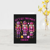 Womens Christmas Crushing It Nutcracker - Funny Re Kaart (Gele Bloem)