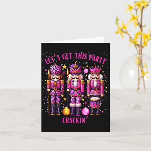 Womens Christmas Crushing It Nutcracker - Funny Re Kaart (Gele Bloem)