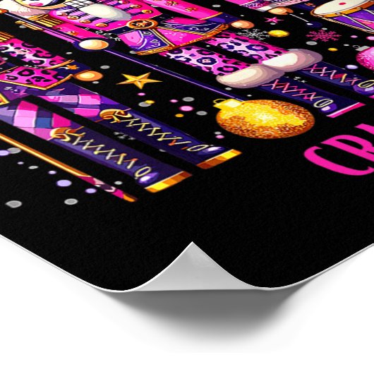 Womens Christmas Crushing It Nutcracker - Funny Re Poster (Hoek)