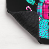 Womens Christmas Patchwork Snowman Preppy Retro Me Muismat (Hoek)