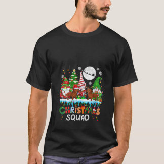 Womens Christmas Squad Santa Reindeer Dachshunds w T-shirt