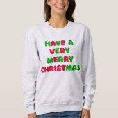 Women's Christmas Sweatshirt (Voorkant)