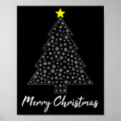 Womens Christmas Tree Matching Family Santa Claus  Poster (Voorkant)