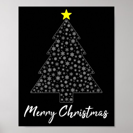 Womens Christmas Tree Matching Family Santa Claus  Poster (Voorkant)