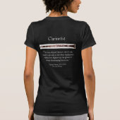 Womens Clarinet / Treble Clef Fited Shirt (Achterkant)