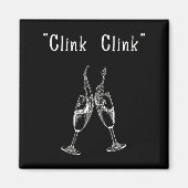 Womens Clink Clink V-neck  Magneet (Voorkant)