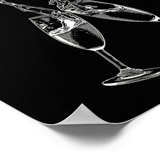 Womens Clink Clink V-neck  Poster (Hoek)