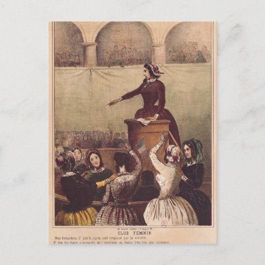 Women's Club, c.1848 Briefkaart (Voorkant)