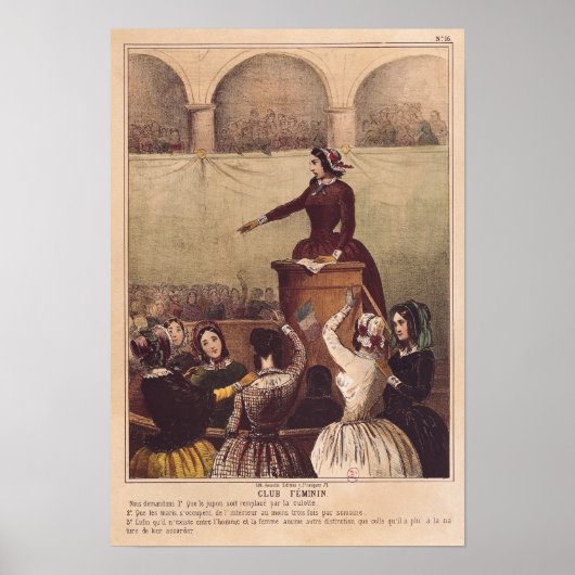 Women's Club, c.1848 Poster (Voorkant)