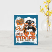 Womens Cly Until Tip-off Funny Quote Basketball Me Kaart (Gele Bloem)