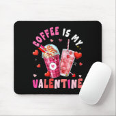 Women's Coffee Is My Valentine Hearts Matching Dri Muismat (Met muis)
