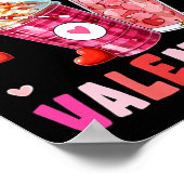 Women's Coffee Is My Valentine Hearts Matching Dri Poster (Hoek)