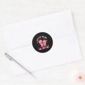 Women's Coffee Is My Valentine Hearts Matching Dri Ronde Sticker (Envelop)