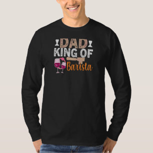 Womens Coffee Wine Quote Barista Cool Coffee Wine T-shirt