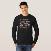 Womens Coffee Wine Quote Barista Cool Coffee Wine T-shirt (Voorkant volledig)
